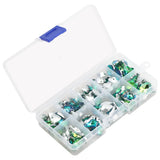 100Pcs Austria Glass Heart Bead Crystal Butterfly Pendant