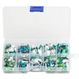 100Pcs Austria Glass Heart Bead Crystal Butterfly Pendant