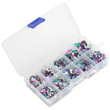 100Pcs/Box Glass Heart Bead Crystal Pendant for Jewelry Making