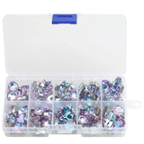 100Pcs/Box Top Violet Austria Glass Heart Bead Crystal Butterfly Pendant