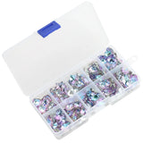 100Pcs/Box Top Violet Austria Glass Heart Bead Crystal Butterfly Pendant