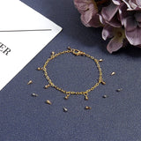 100Pcs Brass Hammered Teardrop Chain Pendant Charms DIY Jewelry Making