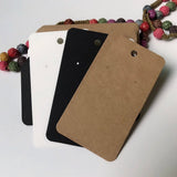 100Pcs Cardboard Earring Cards Retro Hanging Board Jewelry Display Holder