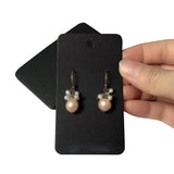 100Pcs Cardboard Earring Display Cards Retro Hanging Board Jewelry Holder Tag