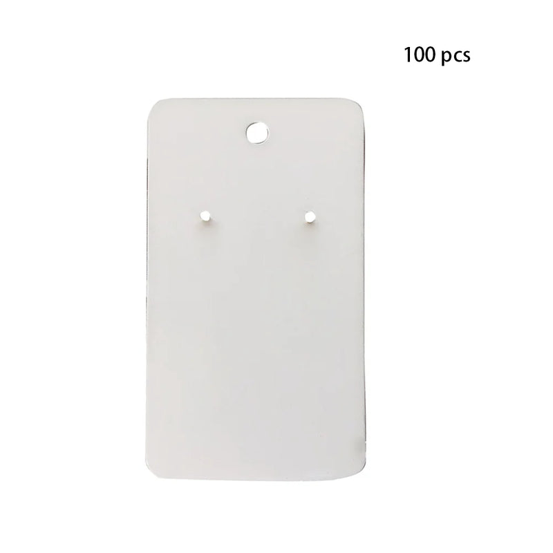 100Pcs Cardboard Earring Display Cards Retro Hanging Board Jewelry Holder Tag