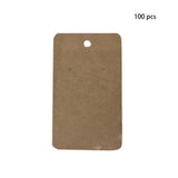 100Pcs Cardboard Earring Display Cards Retro Hanging Board Jewelry Holder Tag