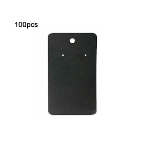 100Pcs Cardboard Earring Cards Retro Hanging Board Jewelry Display Holder