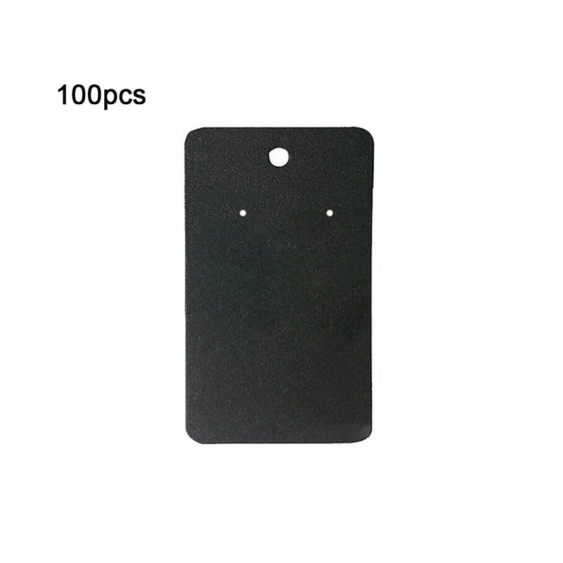 100Pcs Cardboard Earring Cards Retro Hanging Board Jewelry Display Holder
