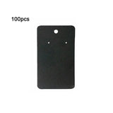 100Pcs Cardboard Earring Cards Retro Hanging Board Jewelry Display Holder