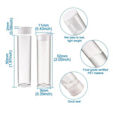 100Pcs Clear Plastic Beads Containers with Lid for DIY Jewelry Storage