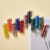 100Pcs Clear Plastic Beads Containers with Lid for DIY Jewelry Storage
