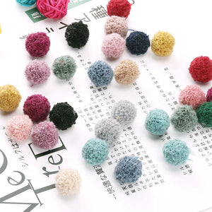 100Pcs Teddy Pom Pom Plush Balls Wedding Party Decor