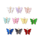 100Pcs Butterfly Charms for DIY Jewelry Making Earrings Necklace