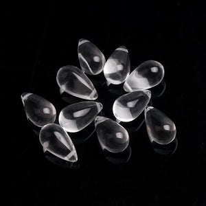 100Pcs Czech Glass Teardrop Beads 6x9mm Crystal Charms Pendant DIY Sewing Craft