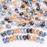 100Pcs Czech Glass Teardrop Beads 6x9mm Crystal Charms Pendant DIY Sewing Craft