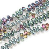 100Pcs Czech Glass Teardrop Beads 6x9mm Crystal Charms Pendant DIY Sewing Craft