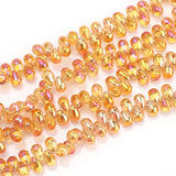 100Pcs Czech Glass Teardrop Beads 6x9mm Crystal Charms Pendant DIY Sewing Craft
