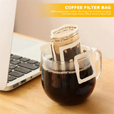 100Pcs Disposable Coffee Filter Bags Drip Hanging Ear Style Paper