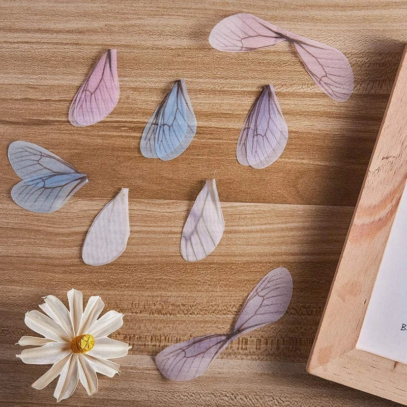 100Pcs Dragonfly Wing Pendants 4 Colors DIY Jewelry Making