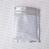 100Pcs Silver Organza Drawstring Bags - 7x9/9x12cm Wedding Gift Pouches