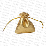 100Pcs Silver Organza Drawstring Bags - 7x9/9x12cm Wedding Gift Pouches