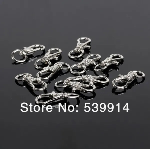 100Pcs Swivel Lobster Clasp Clips Keychain 32mm