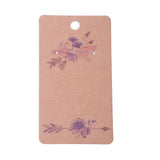 100Pcs Earring Display Cards Jewelry Packaging Hang Tag Card 9x5x0.04cm