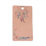 100Pcs Earring Display Cards Jewelry Packaging Hang Tag Card 9x5x0.04cm