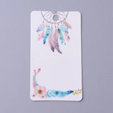 100Pcs Earring Display Cards Jewelry Packaging Hang Tag Card 9x5x0.04cm