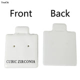 100Pcs Earring Display Sheet Mini Puffed Stud Organizer Card Drawer