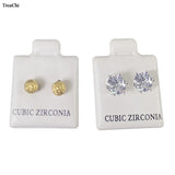 100Pcs Earring Display Sheet Mini Puffed Stud Organizer Card Drawer