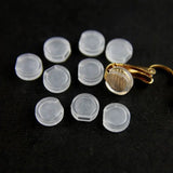 100Pcs Earring Pads Silicone Comfort Cushion for Clips Earrings
