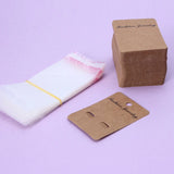 100Pcs Earrings Packing Cards With Self Adhesive Bag