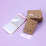 100Pcs Earrings Cards w/ Self Adhesive Bag