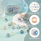 100Pcs Colorful Glass Rondelle Beads for Jewelry Making
