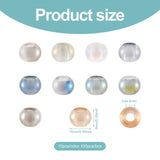 100Pcs Colorful Glass Rondelle Beads for Jewelry Making