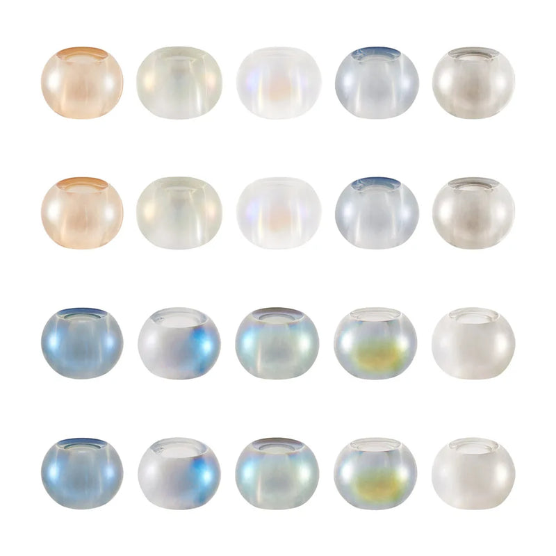 100Pcs Colorful Glass Rondelle Beads for Jewelry Making