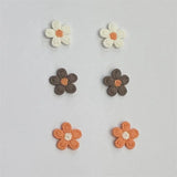 100Pcs Embroidered Flowers Appliques Patches DIY Arts Headwear Decor Material