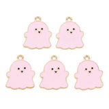 100Pcs Halloween Ghost Alloy Charms for Jewelry Making DIY