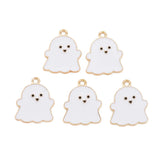 100Pcs Halloween Ghost Alloy Charms for Jewelry Making DIY