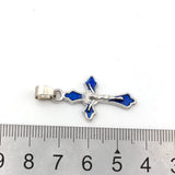 100Pcs Enamel Crucifix Cross Alloy Dangle Charms Pendants for DIY Jewelry Making
