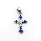 100Pcs Enamel Crucifix Cross Alloy Dangle Charms Pendants for DIY Jewelry Making