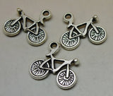 100Pcs Vintage Bicycle Pendant Necklace Bracelets Jewelry