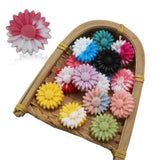 100Pcs Flower Baby Silicone Beads Daisy Teether BPA-Free DIY Pacifier Toy Chain