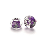 100Pcs Flower Lampwork Beads for DIY Jewelry Making