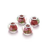 100Pcs Flower Lampwork Beads for DIY Jewelry Making