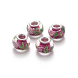 100Pcs Flower Lampwork Beads for DIY Jewelry Making
