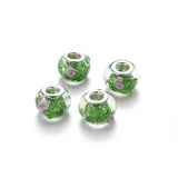 100Pcs Flower Lampwork Beads for DIY Jewelry Making