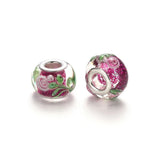 100Pcs Flower Lampwork Beads for DIY Jewelry Making