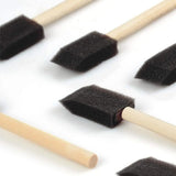 100Pcs Foam Brush,Sponge Wood Handle Paint Brush,1inch Foam Brush Painting Set